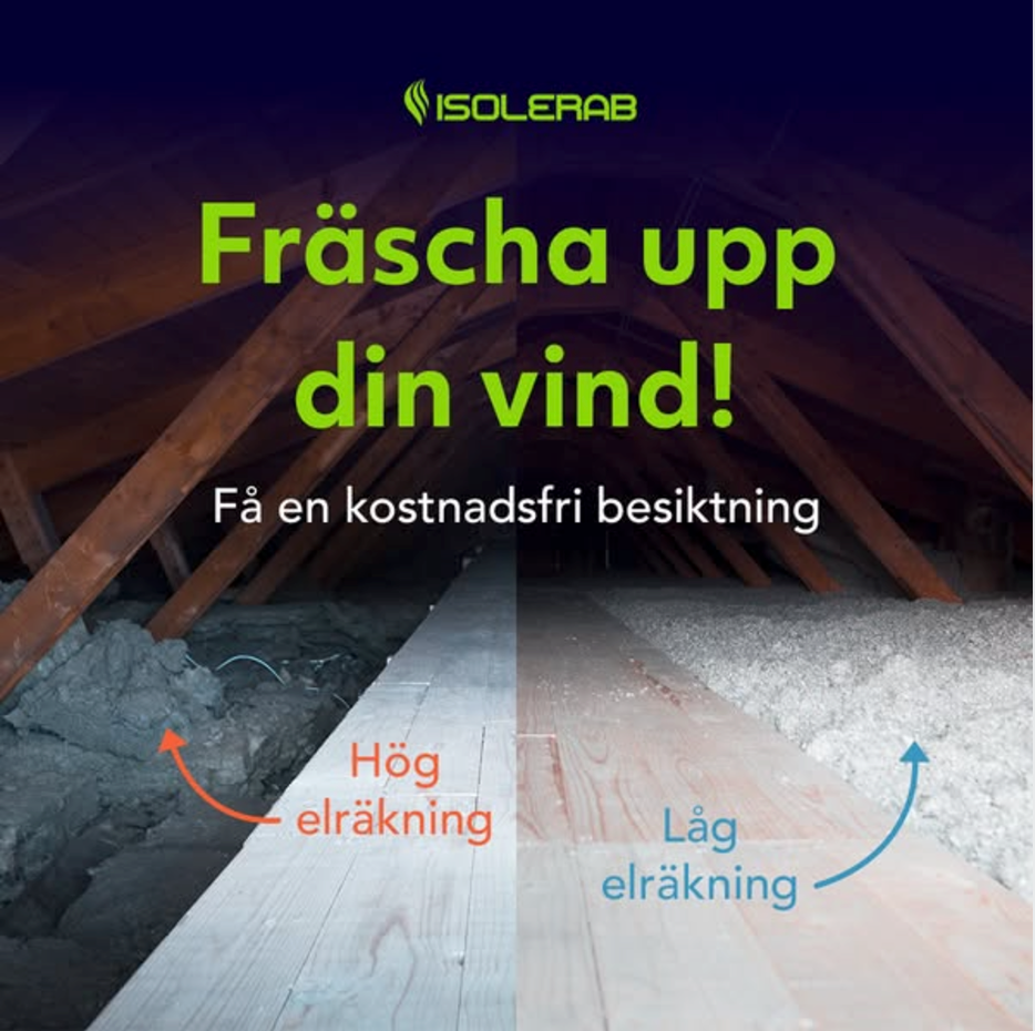 Isolerab-annons: Fräscha upp din vind
